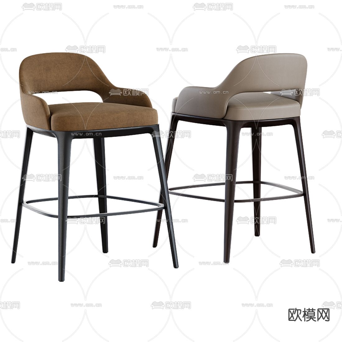 Poliform 吧椅 吧台凳3d模型下载（渲染图1）