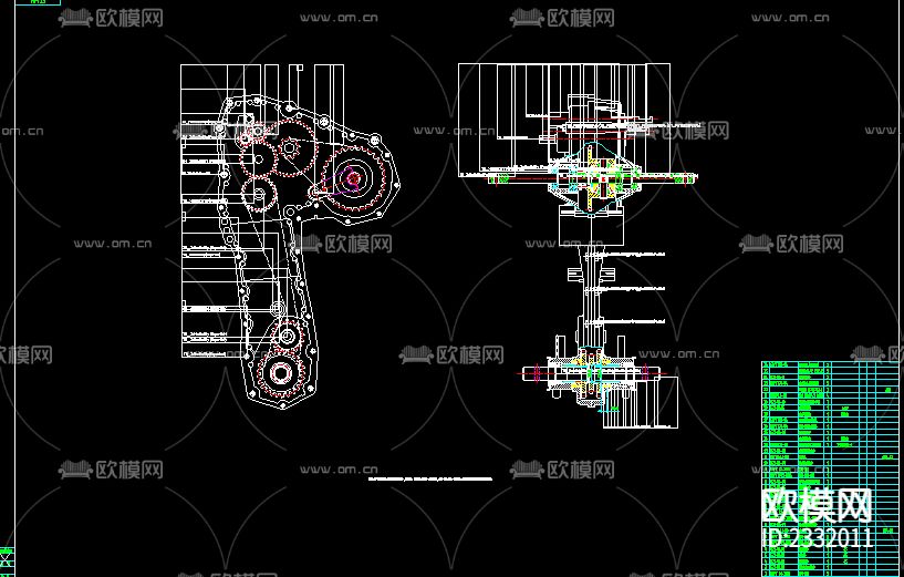 变速箱机械CAD节点大样下载