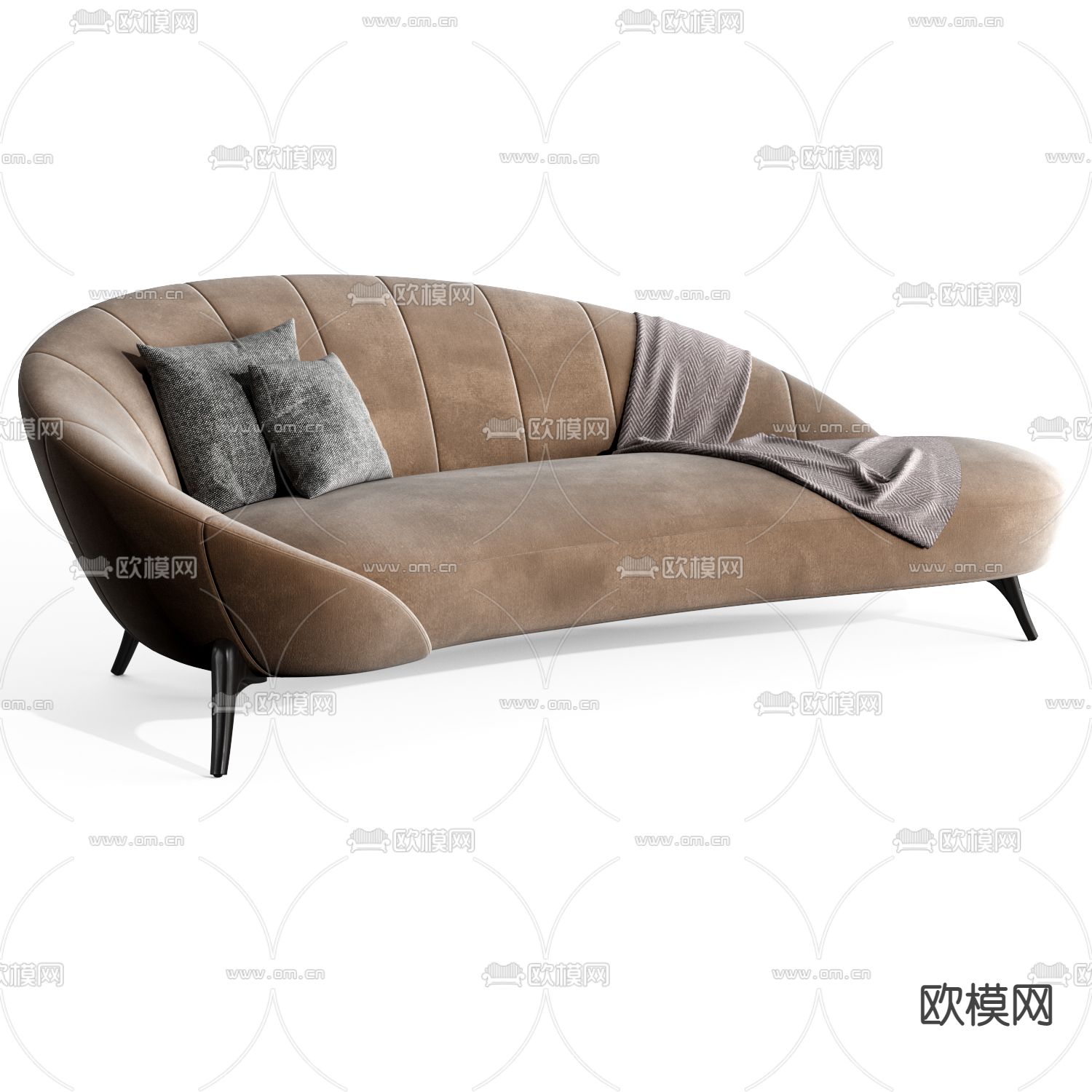 现代贵妃椅 美人塌3d模型