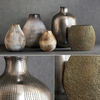  现代陶瓷器皿 陶罐su模型 