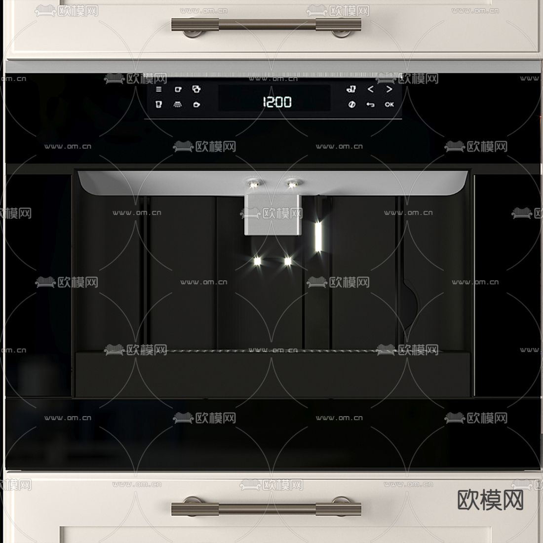 现代厨房橱柜3d模型下载（渲染图4）