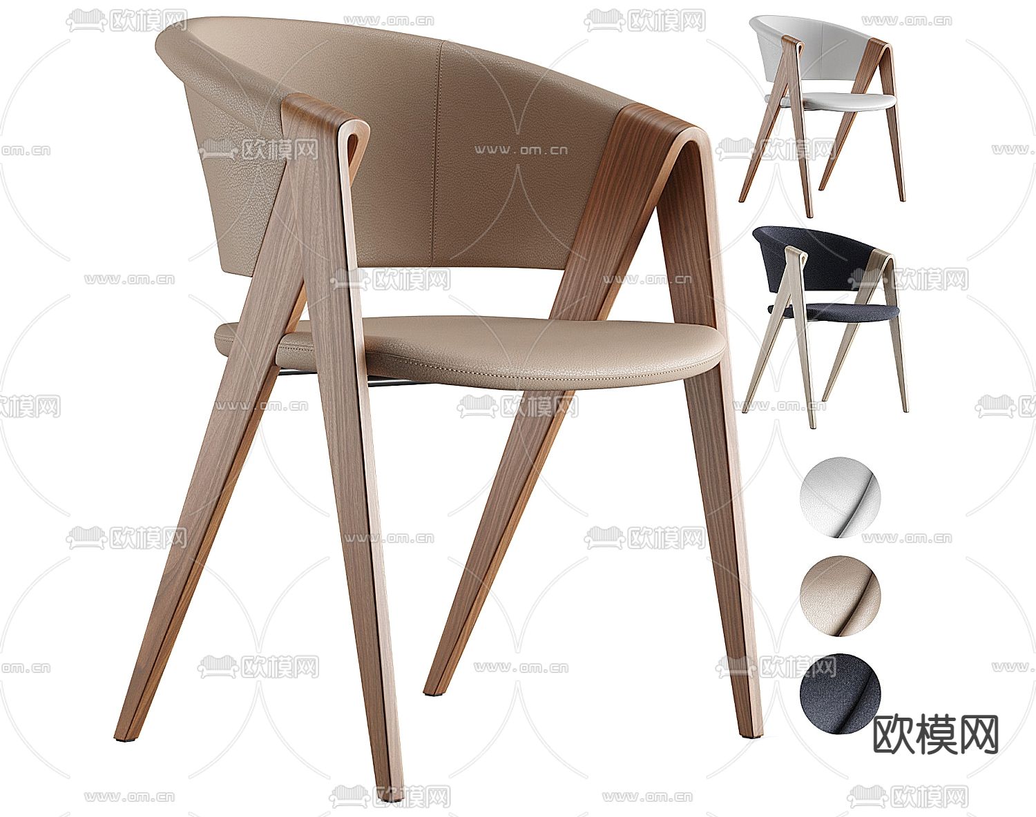 MISSANA 单椅子3d模型下载（渲染图1）