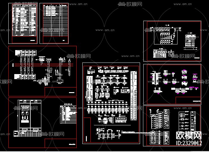 35kV变电站直流CAD施工图下载（渲染图3）