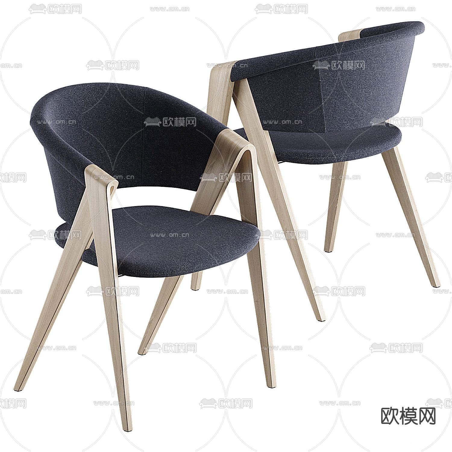 MISSANA 单椅子3d模型下载（渲染图2）