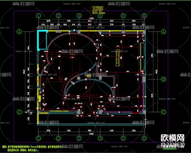 某科技馆CAD施工图下载（渲染图9）