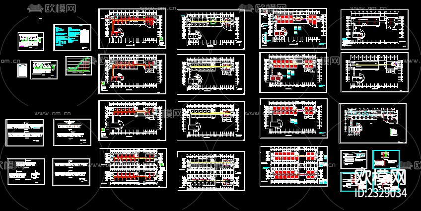 中学教学楼全套电气CAD施工图下载（渲染图1）