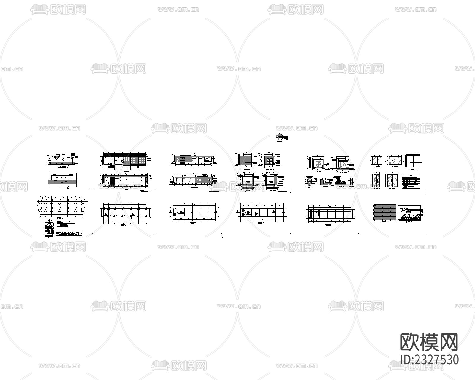 广东绿道驿站CAD施工图下载（渲染图7）