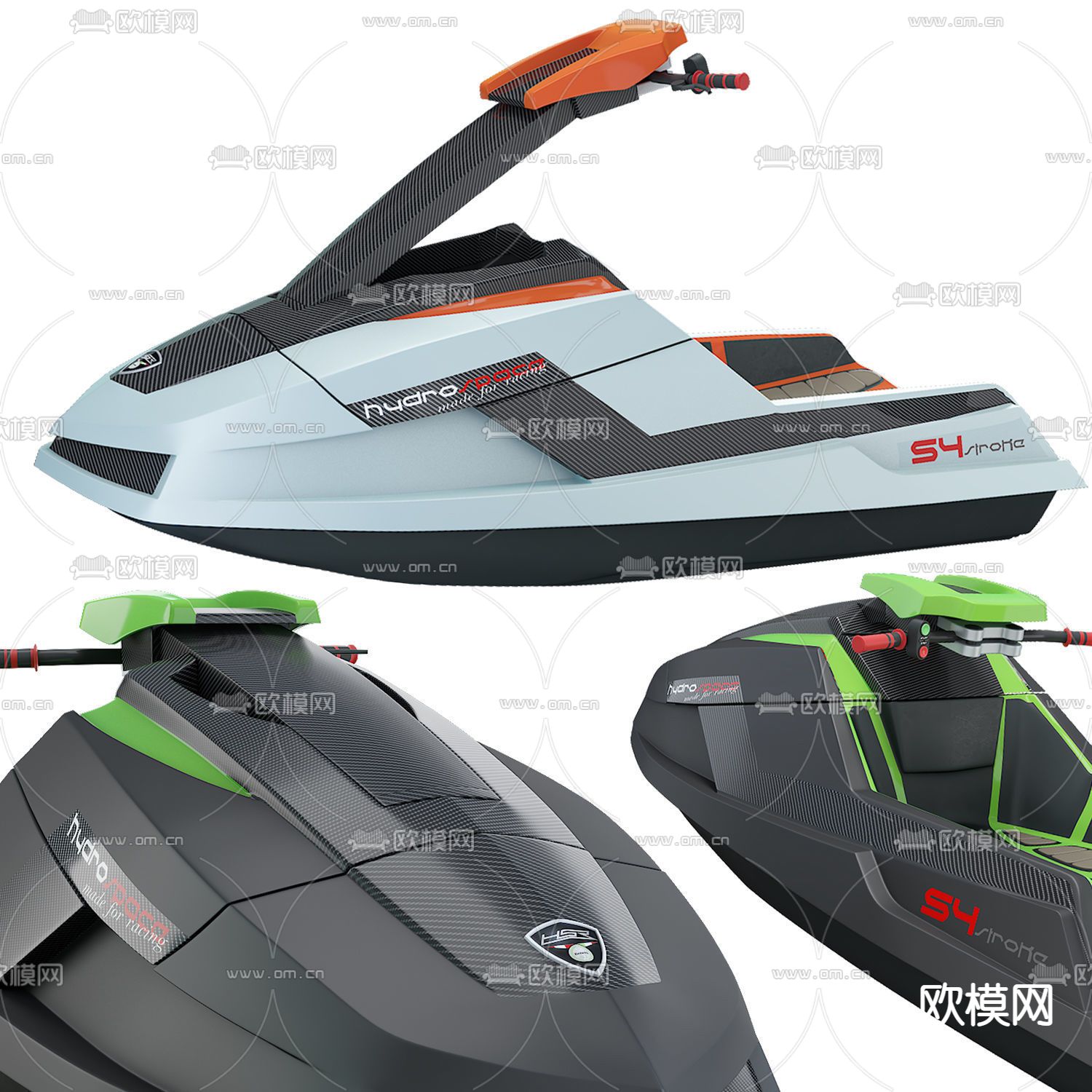 水上摩托艇3d模型下载（渲染图1）