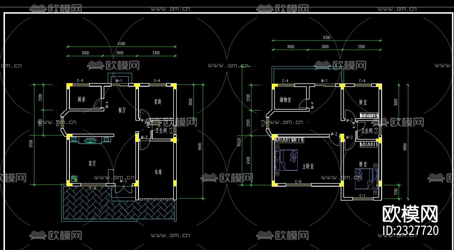别墅cad施工图下载（渲染图5）