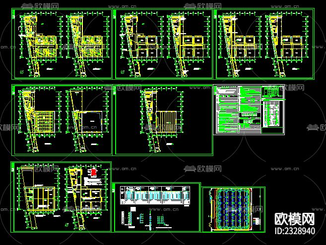 学校教学楼电气cad施工图下载（渲染图1）