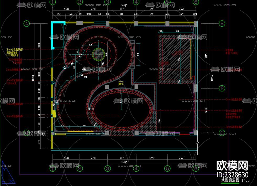 某科技馆CAD施工图下载（渲染图6）