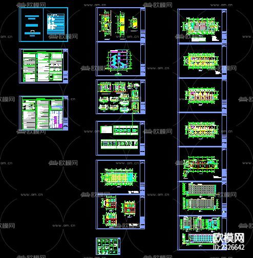 宿舍公寓樓設計cad施工圖下載(渲染圖1)