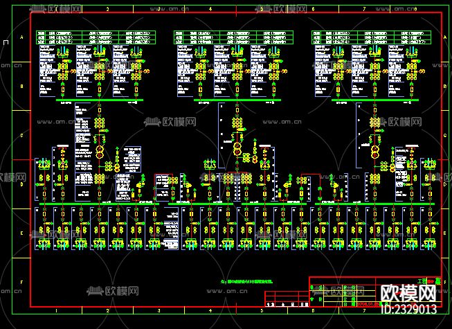 35KV变电站主接线图CAD施工图下载