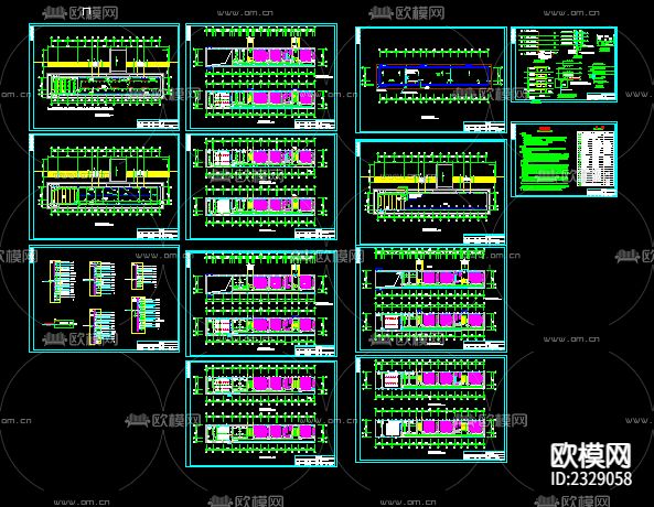 教学楼电气设计CAD施工图下载（渲染图1）