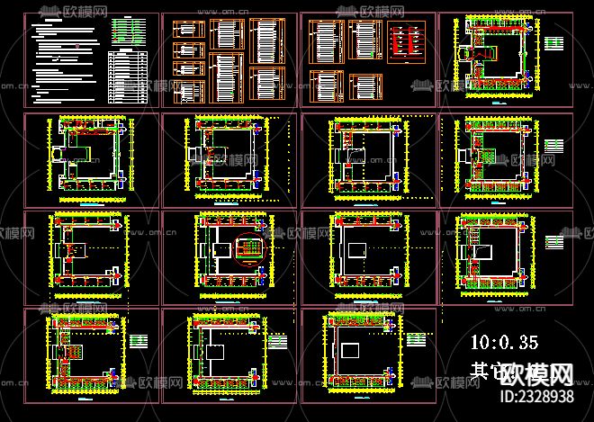 学校教学楼电气cad施工图下载（渲染图1）