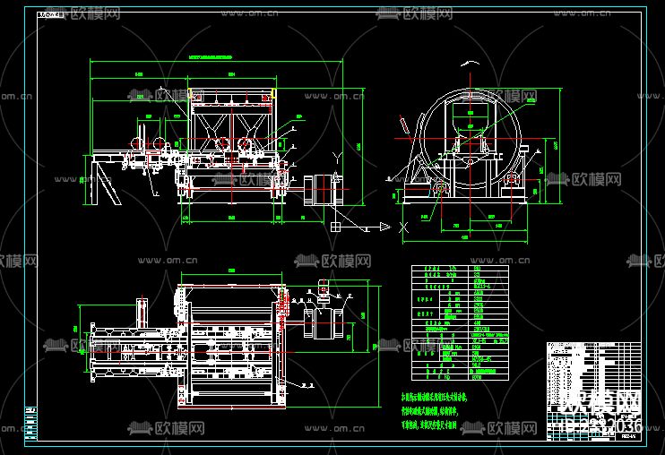 翻车机机械CAD节点大样下载