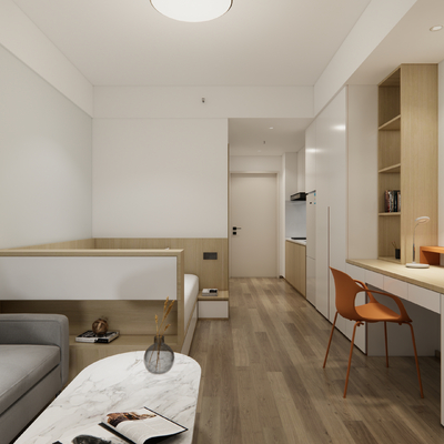  现代公寓su模型 