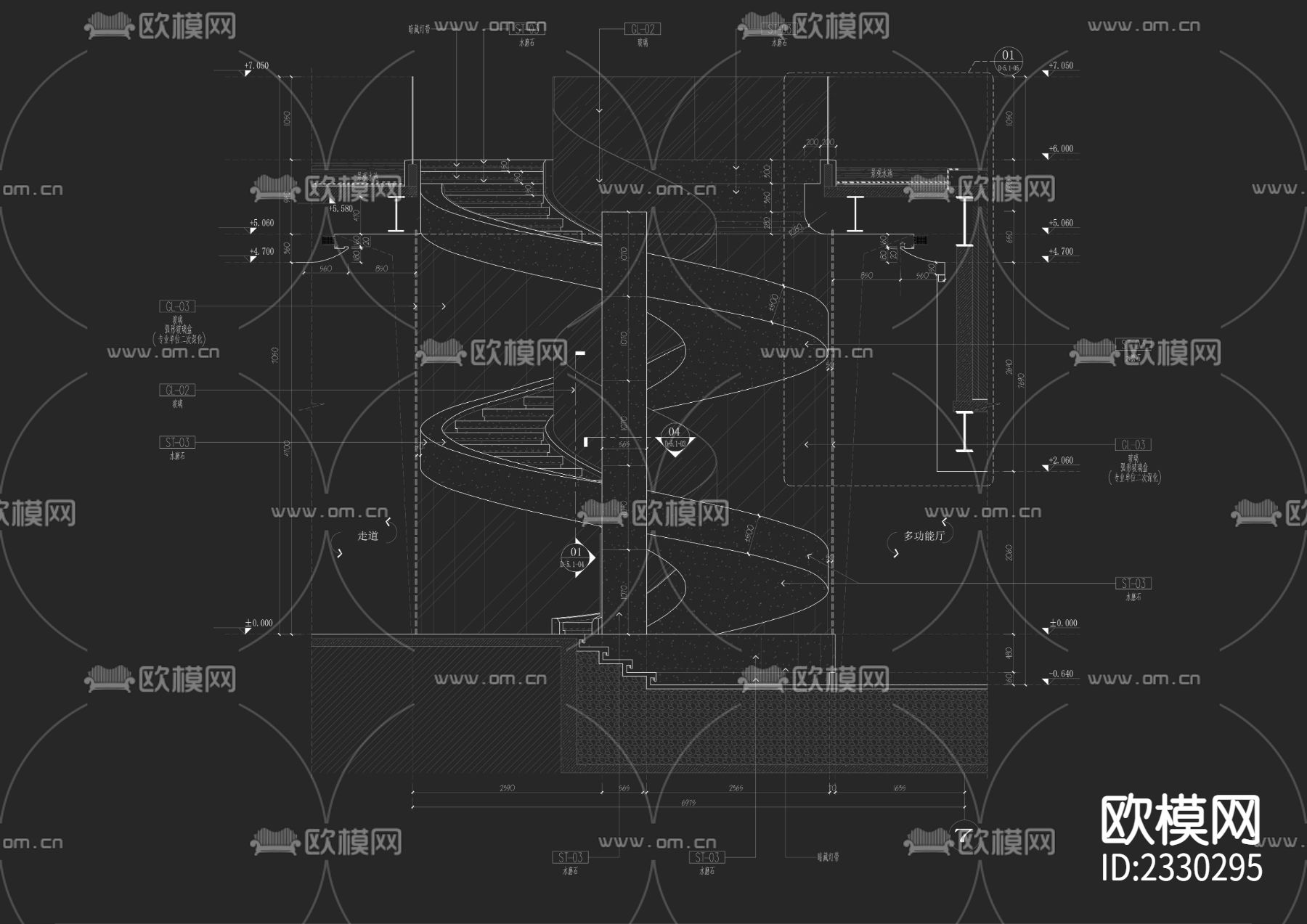 22种大样分类全覆盖CAD图库下载（渲染图2）