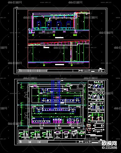变电所母线槽平剖面图节点大样下载