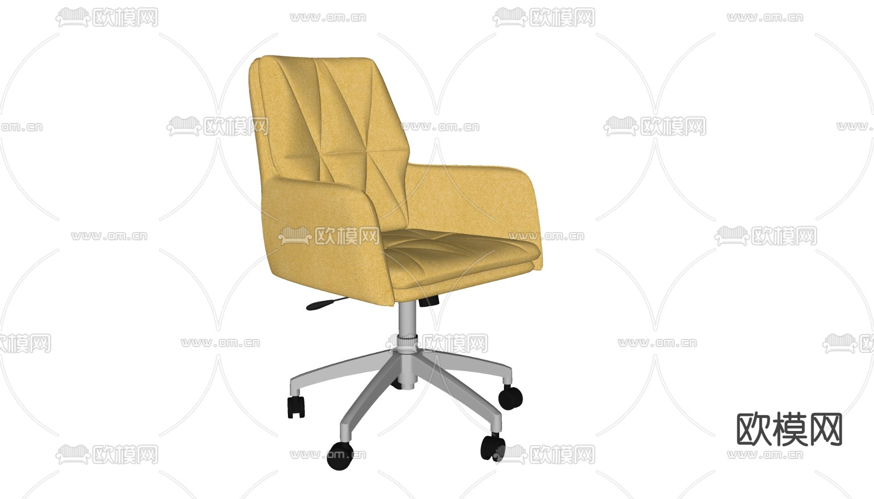 现代旋转办公椅su模型