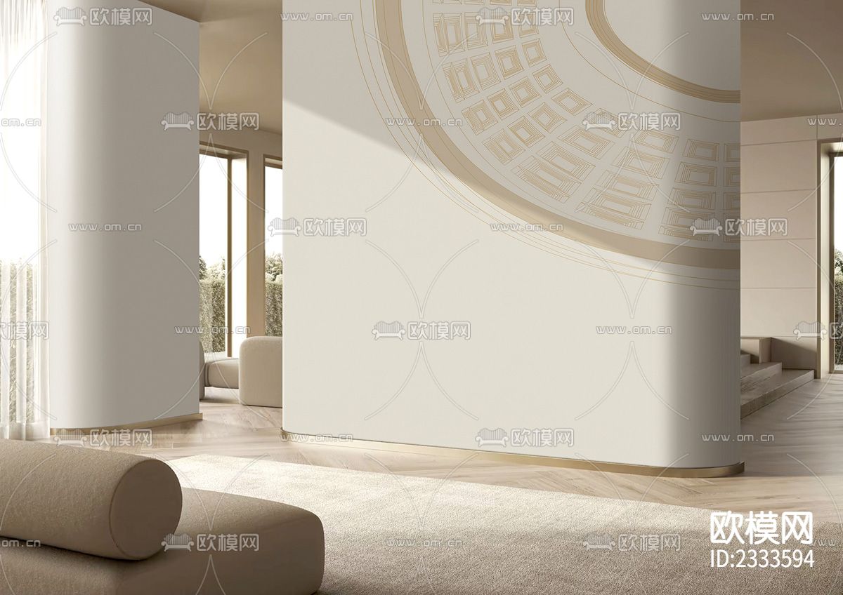 圆型图案壁纸下载（渲染图1）