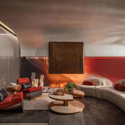 布鲁盟设计 侘寂餐厅包房