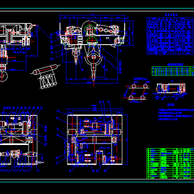  QD型吊钩桥式起重机小车节点大样 
