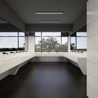  现代公共卫生间su模型 