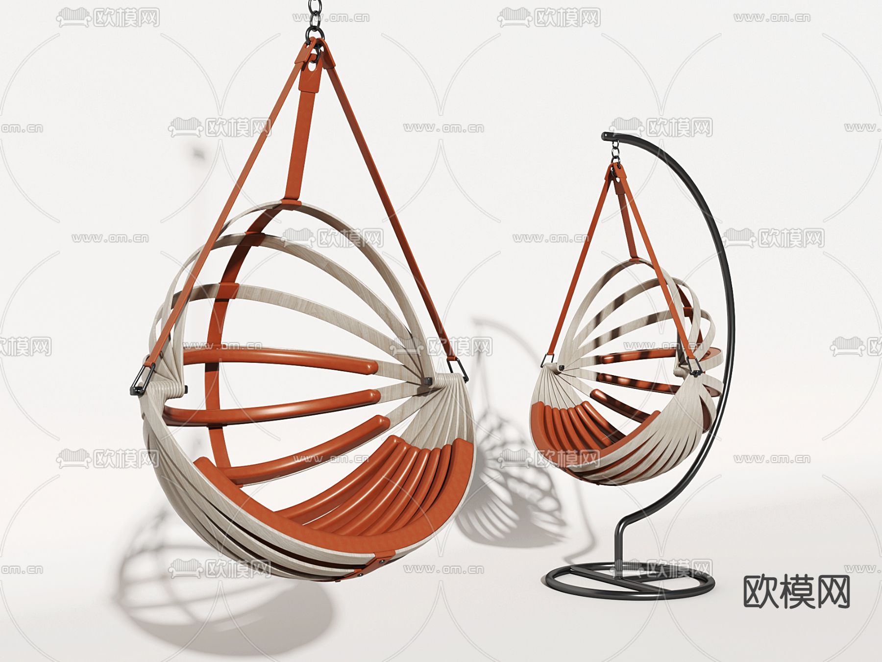 现代吊椅3d模型下载