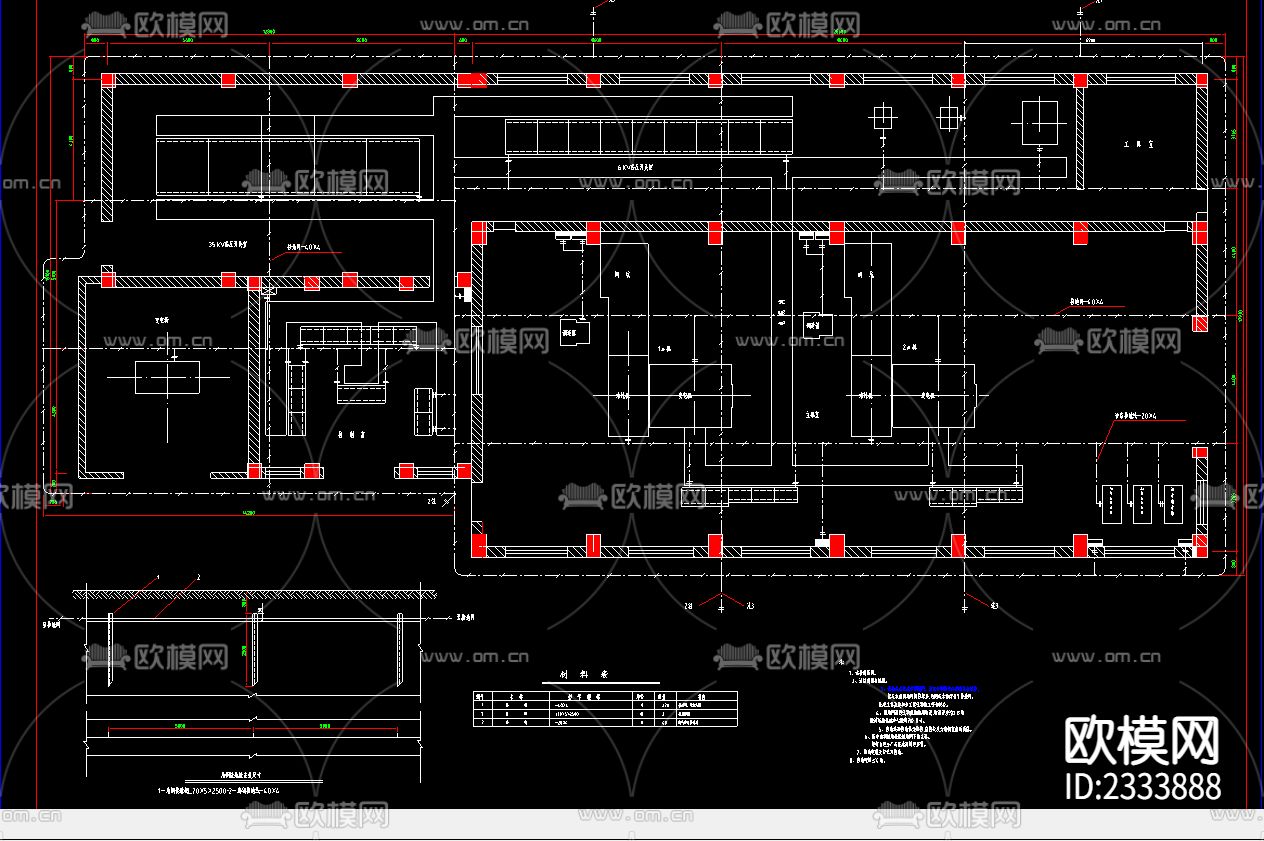 电站电气cad施工图下载（渲染图2）