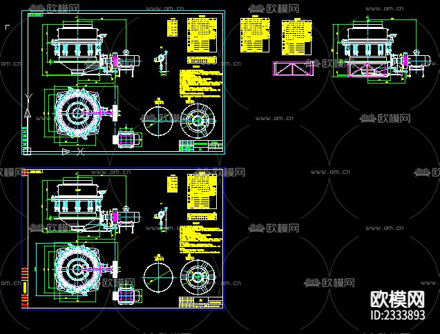 PYB-1600弹簧圆锥破碎机节点大样下载（渲染图1）