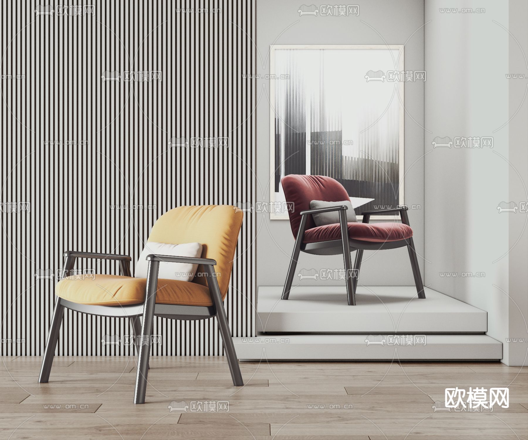 Bonaldo 休闲椅子3d模型下载