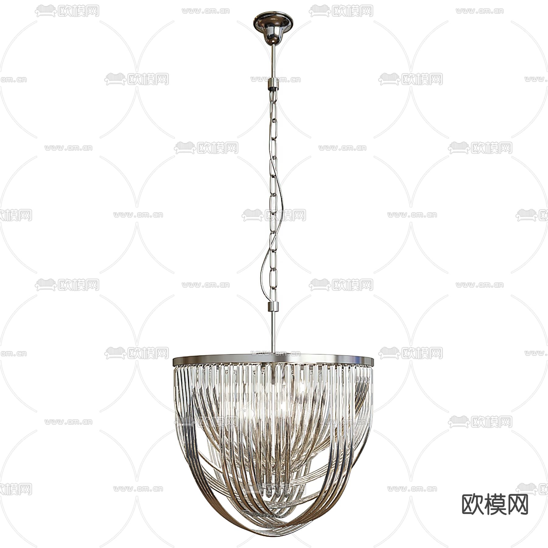 欧式古典网格吊灯3d模型下载