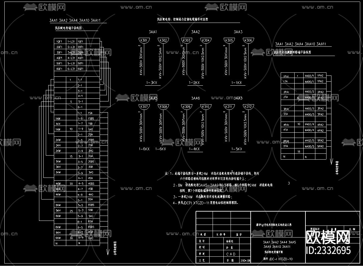 变电所低压整套CAD图库下载（渲染图3）