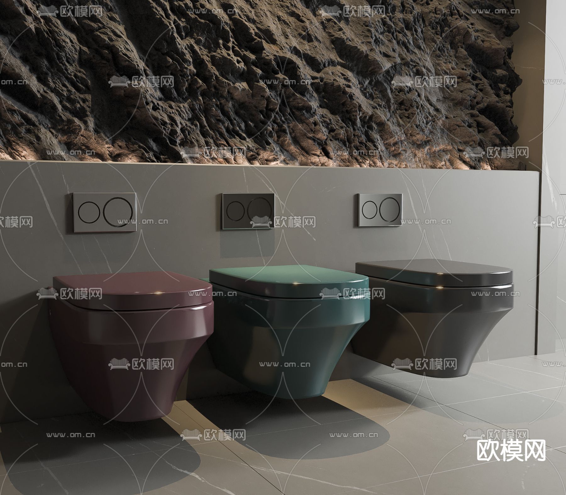 马桶 坐便器3d模型下载