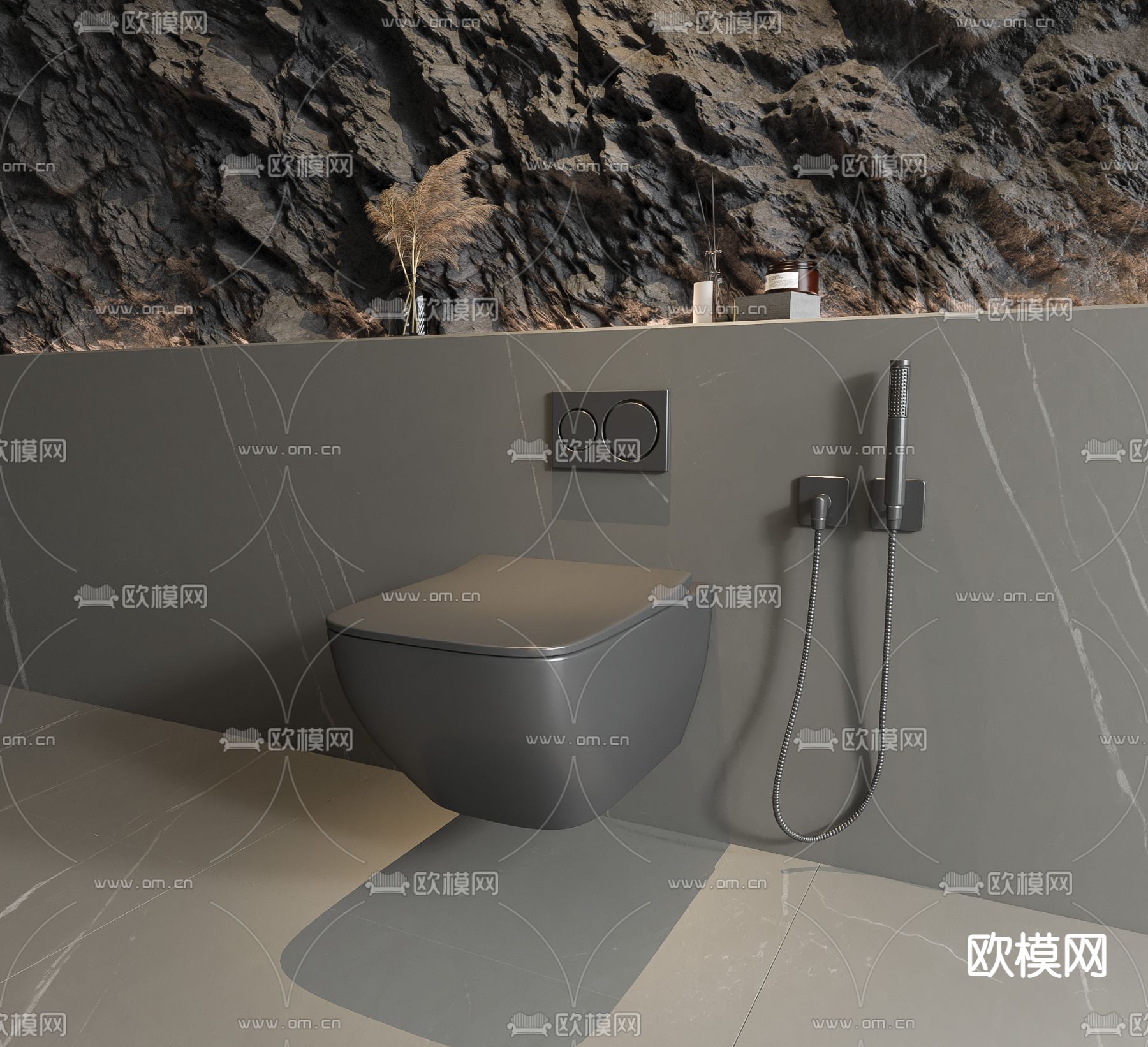 马桶 坐便器3d模型下载