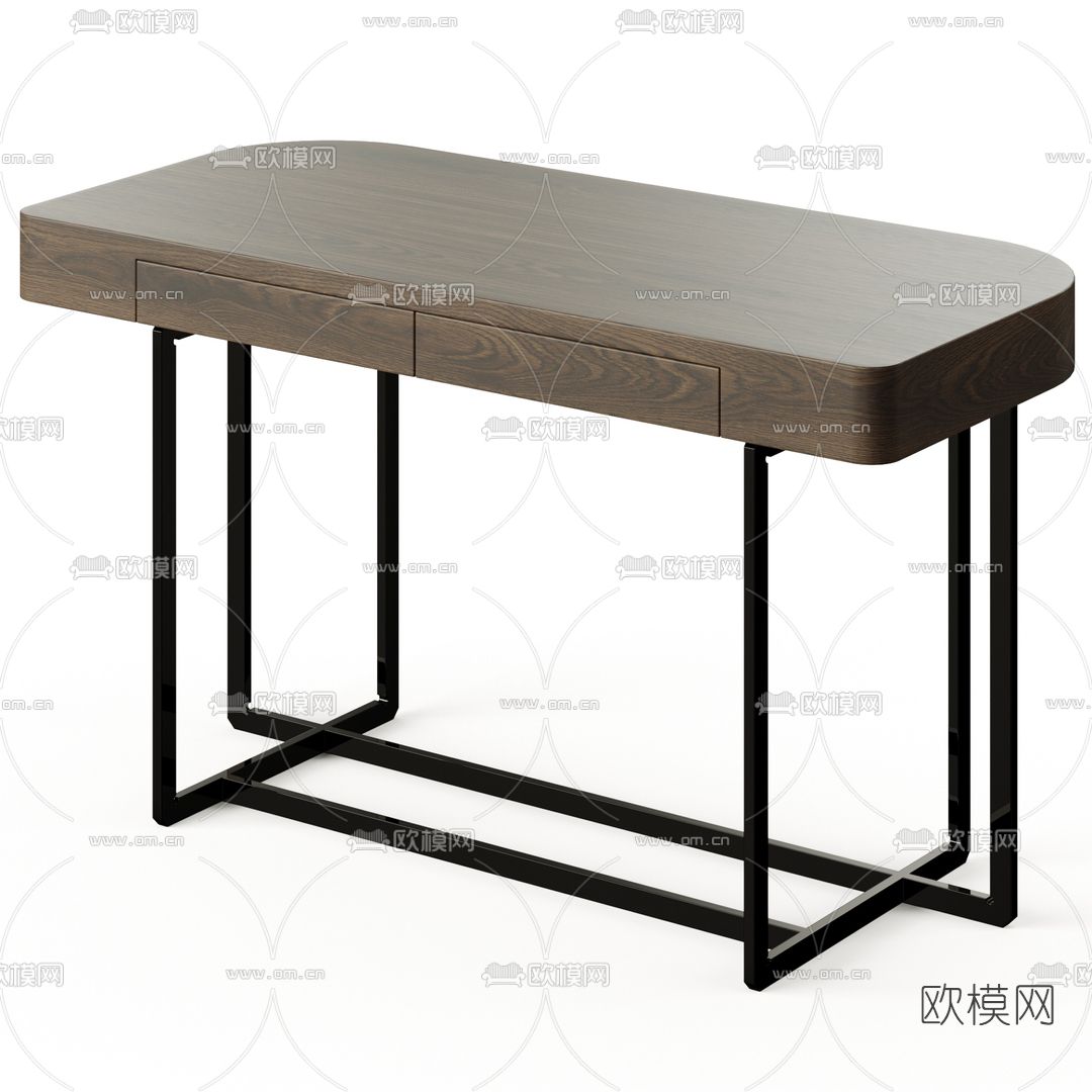 Flexform 现代玄关台 端景台3d模型