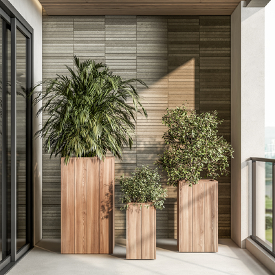 现代散尾葵盆栽su模型