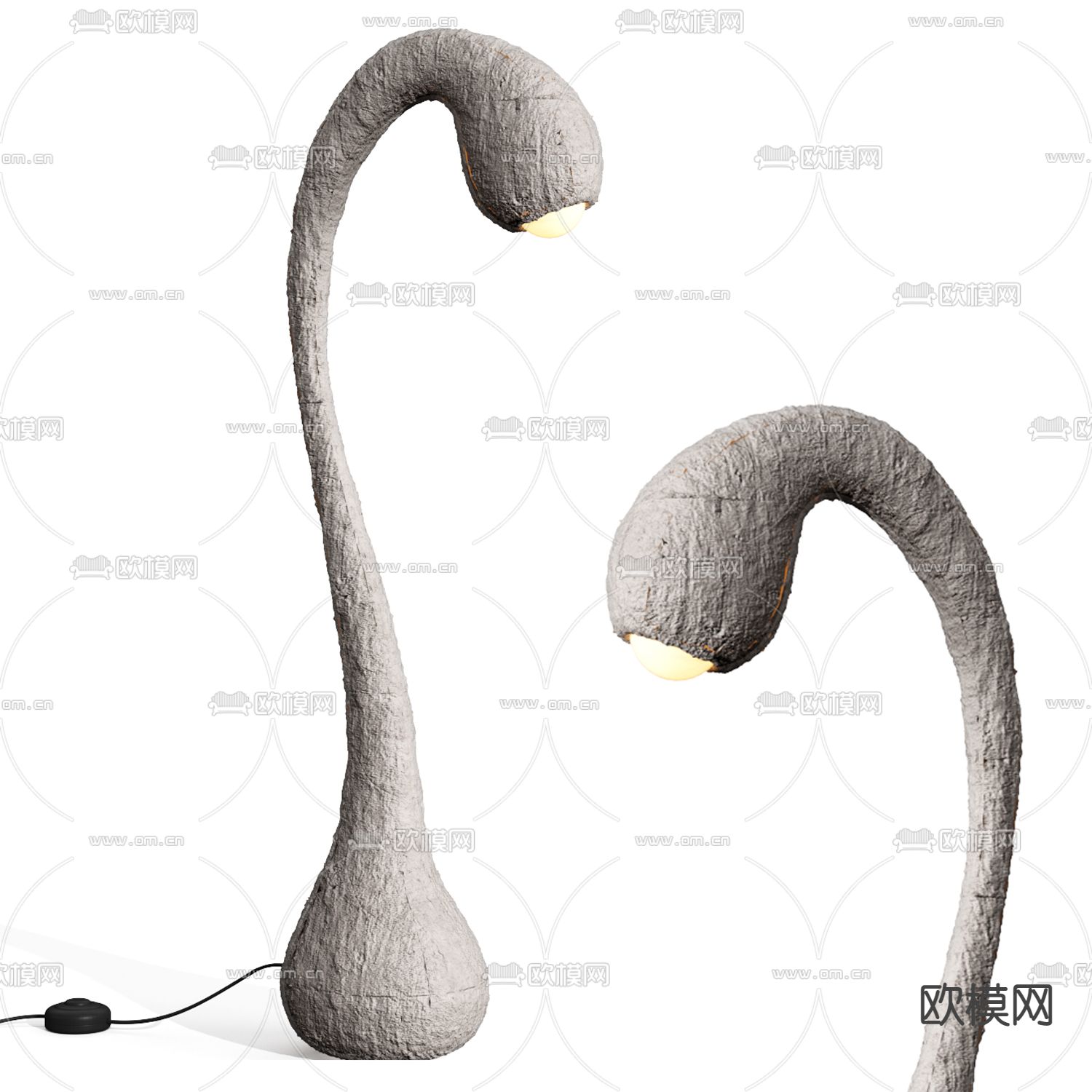 Areti 水泥落地灯3d模型下载
