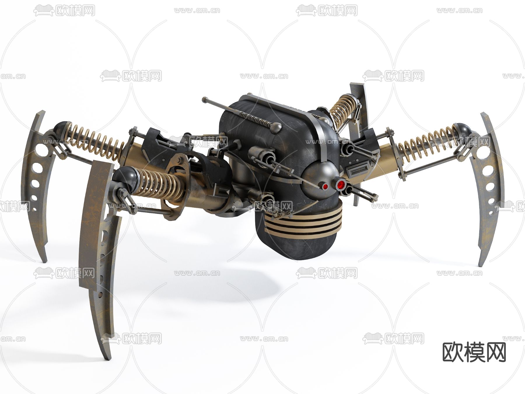 机器蜘蛛 机械昆虫3d模型下载