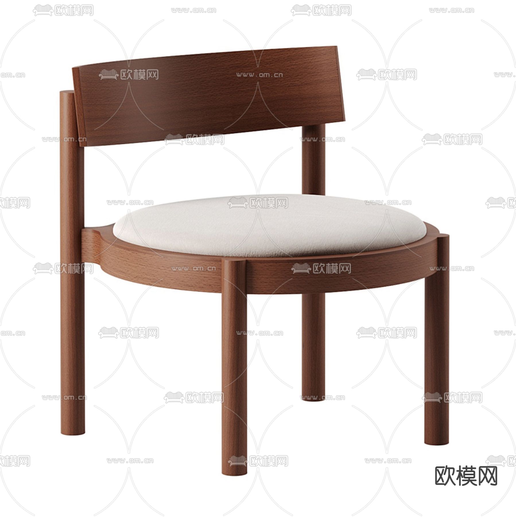 现代单椅 椅子su模型下载（渲染图1）
