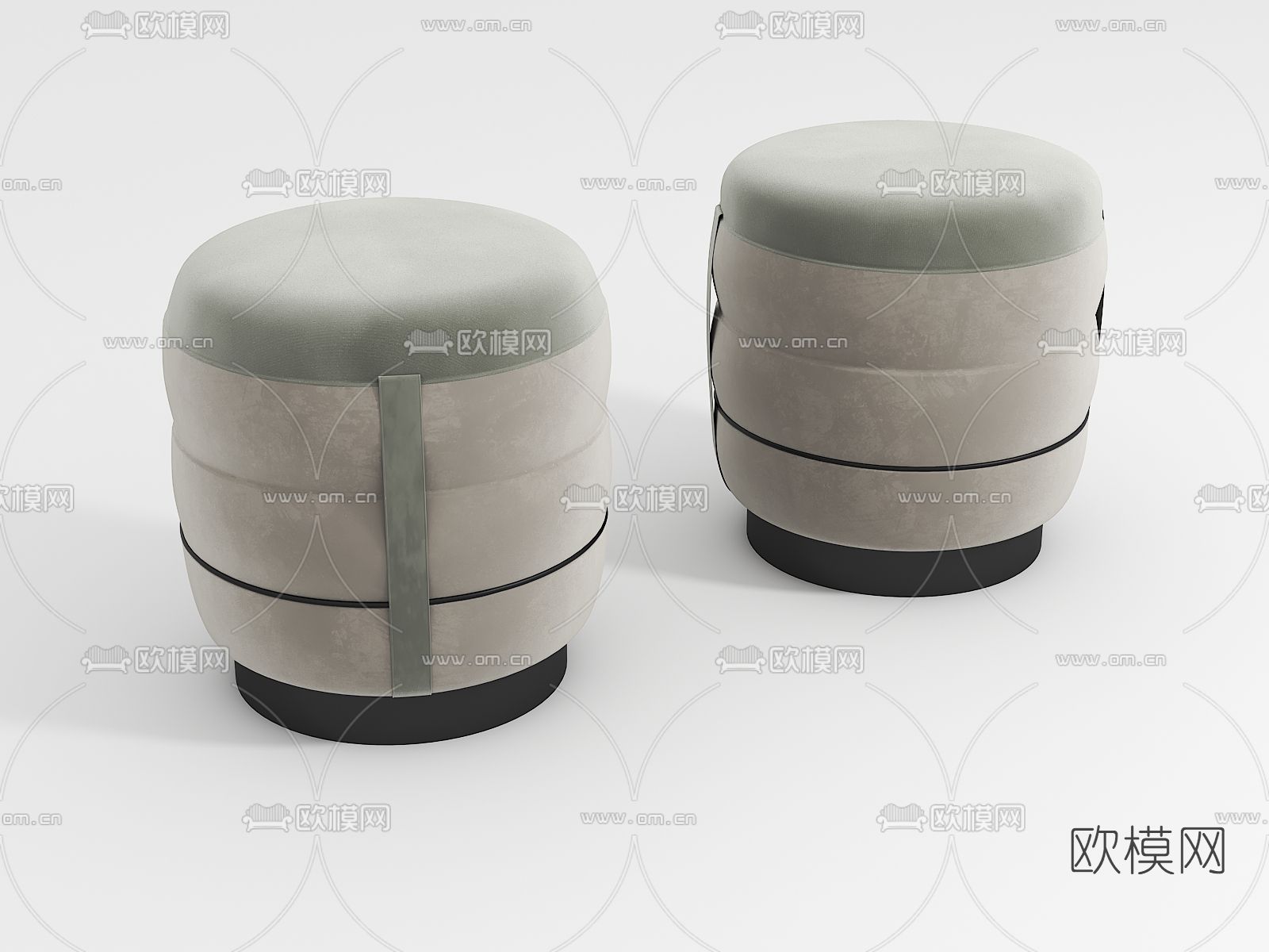 现代沙发凳 凳子3d模型下载