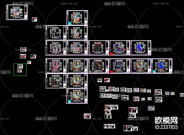 二层别墅装修设计擦掉施工图下载（渲染图1）