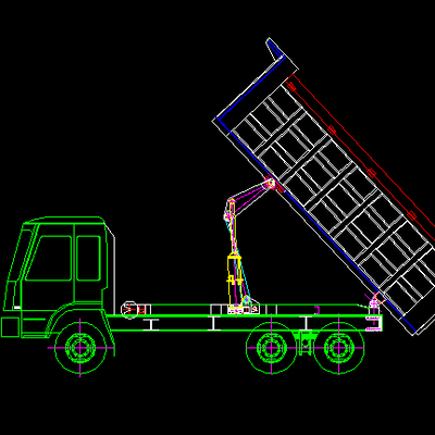  翻斗车节点大样 