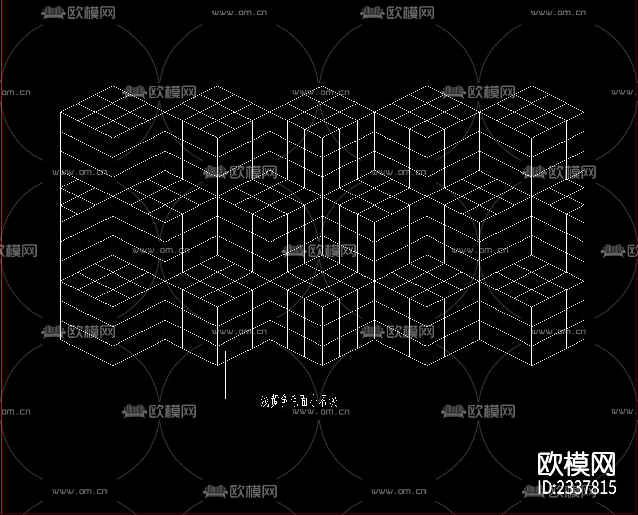 地面铺装cad图库下载（渲染图2）
