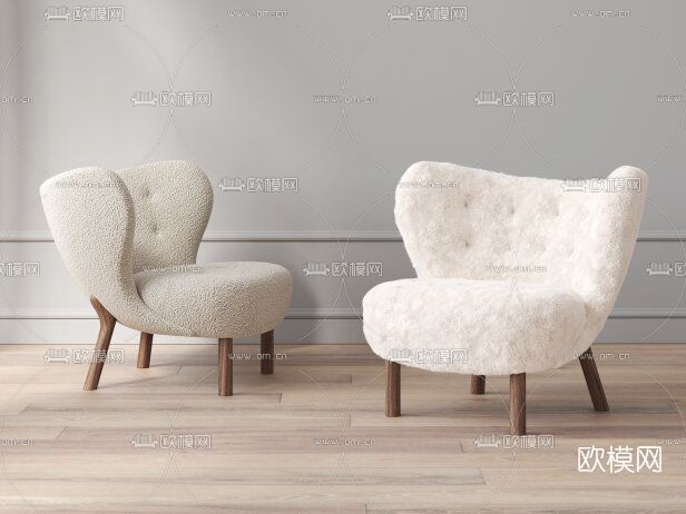 北欧休闲沙发3d模型下载