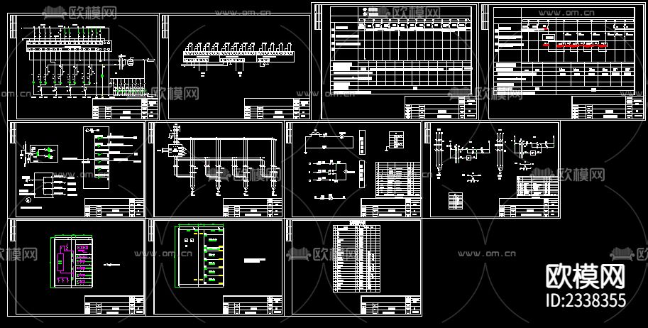 沼气发电站电气cad施工图下载（渲染图2）