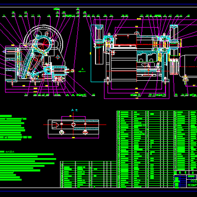  鄂式破碎机总装节点大样 