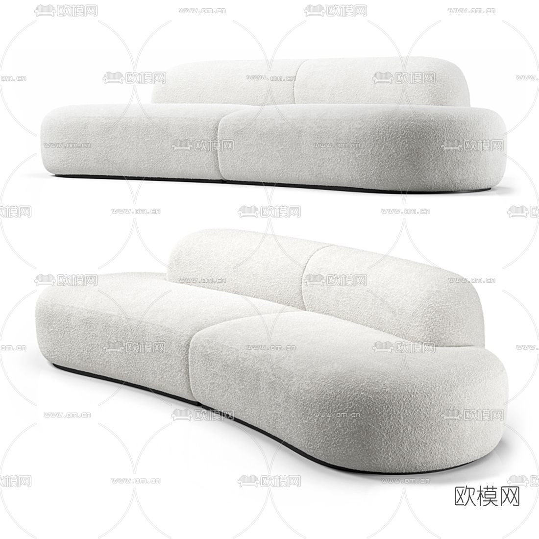 Eichholtz 双人沙发3d模型下载（渲染图1）