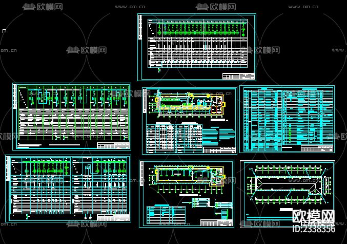 中心变电站cad施工图下载（渲染图3）